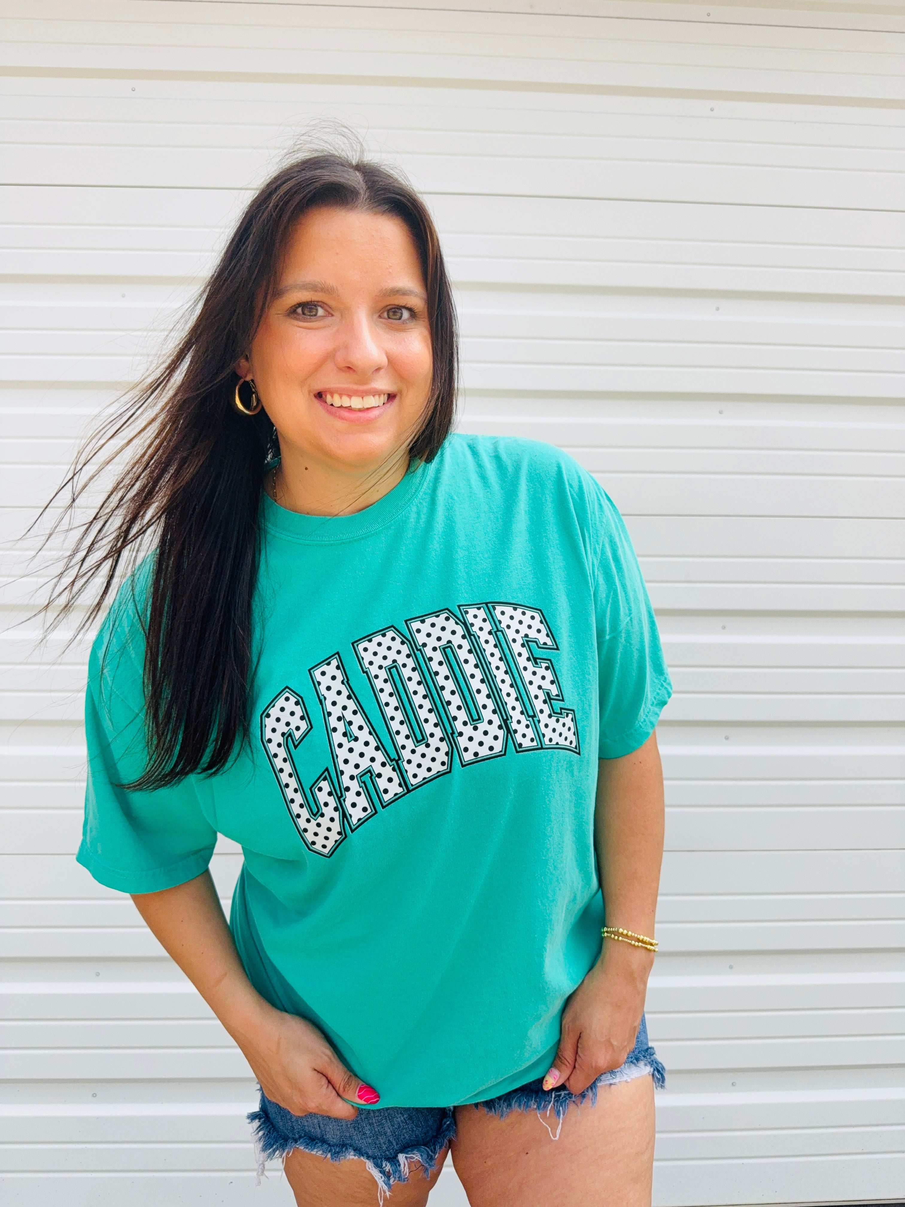 POLA DOT CADDIE- SHORT SLEEVE